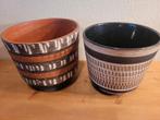 2 vintage bloempotten samen 20 euro bloempot fat lava Akru, Rond, Binnen, Ophalen of Verzenden, Zo goed als nieuw