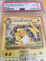 Raichu gym 2 Japanese 1998 psa 10, Nieuw, Ophalen of Verzenden, Losse kaart