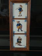 Makkum Tichelaar Tegeltableau 
 Fluit Hoorn orgelman, Antiek en Kunst, Antiek | Wandborden en Tegels, Ophalen
