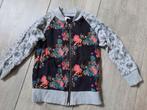 Noppies vest vestje zwart bloemen print grijs maar 110, Gebruikt, Meisje, Trui of Vest, Ophalen of Verzenden