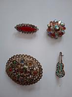4 zeer oude broches / spelden, Ophalen of Verzenden, Overige materialen, Broche