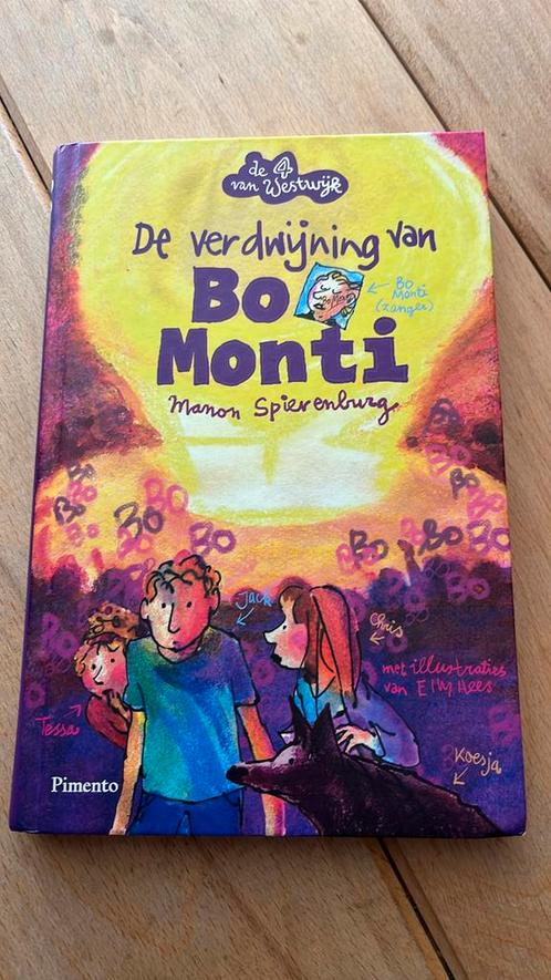 Manon Spierenburg - De verdwijning van Bo Monti, Boeken, Kinderboeken | Jeugd | onder 10 jaar, Zo goed als nieuw, Ophalen of Verzenden