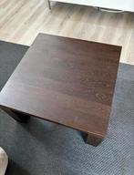 Vierkante houten salontafel, Huis en Inrichting, Ophalen, Gebruikt, Vierkant, 50 tot 100 cm