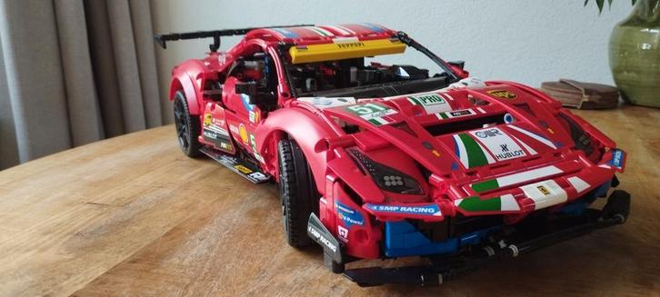 Lego Technic 42125 Ferrari 488 GTE, Hobby en Vrije tijd, Modelauto's | 1:24, Zo goed als nieuw, Overige merken, Ophalen