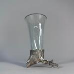 Jagers Jachtkelk met hertenkop Stirrup Cup– tin/glas – 15 cm, Ophalen of Verzenden