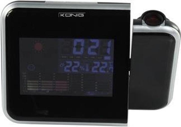 Nieuw König Projectie Klok + Weerstation, Audio, Tv en Foto, Weerstations en Barometers, Nieuw, Ophalen of Verzenden