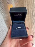 Gassan 18k witgouden diamanten ring - maat 53/54, Wit, Ophalen of Verzenden, Zo goed als nieuw, 17 tot 18