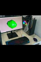 Game PC-I5-4670K-16GB-RX570 4GB-WIFI-SSD 256GB- 23"Led monit, Ophalen of Verzenden, Zo goed als nieuw, Gaming, HDD