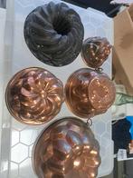 Vintage Koperen Bakvormen Set, Ophalen of Verzenden
