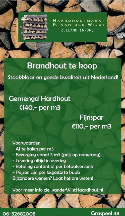 Haardhout, kachelhout, stookhout, droog hout, openhaardhout, Tuin en Terras, Haardhout, Blokken, Overige houtsoorten, Minder dan 3 m³