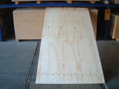 GRENEN MULTIPLEX 18 MM. 122X244  GELEGENHEIDSPARTIJ €29,99, Doe-het-zelf en Verbouw, Hout en Planken, Nieuw, Plank, Grenen, 200 tot 250 cm