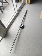 Platina hanglamp, 3 elementen, alu & glas, hoge inkoopwaarde, Ophalen, Gebruikt, 50 tot 75 cm, Glas