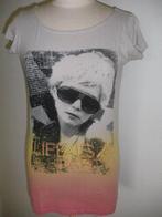 AC ANN CHRISTINE t- shirt grijs met print maat M, Ophalen of Verzenden, Zo goed als nieuw, Korte mouw, Grijs