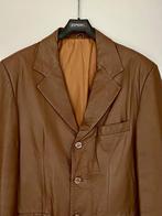 i601 Echt leren jasje mt. 50=M blazer colbert jas bruin leer, Kleding | Heren, Ophalen of Verzenden, Zo goed als nieuw, Maat 48/50 (M)
