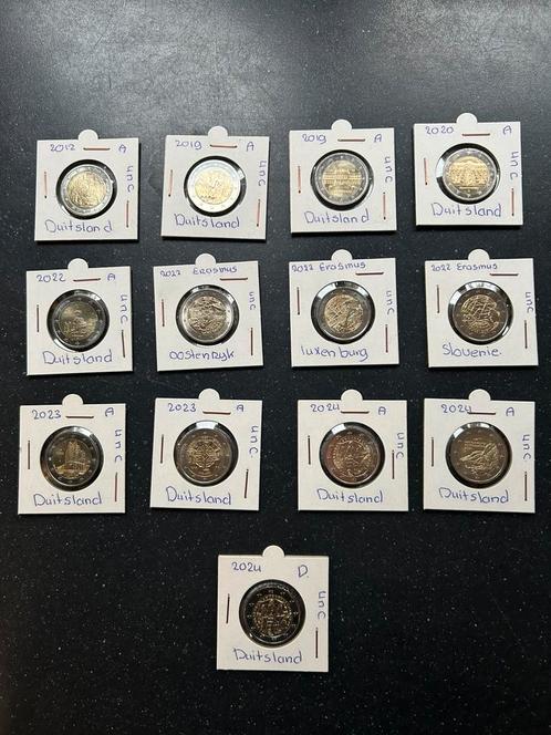 13 uncirculated 2 euro munten - diverse jaartallen, Postzegels en Munten, Munten | Europa | Euromunten, Setje, 2 euro, Ophalen