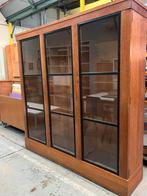 Art deco vitrinekast, Ophalen, 150 tot 200 cm, Eikenhout, 150 tot 200 cm