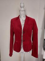 S.oliver gevoerd ribjasje met elleboogstukken kleur rood (ie, Maat 38/40 (M), Verzenden, Zo goed als nieuw, 's Oliver
