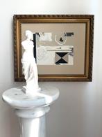 Kunst schilderij art painting modern abstract antiek goud, Antiek en Kunst, Ophalen of Verzenden