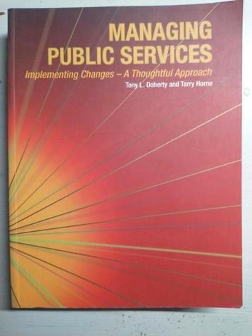 Managing public Services  beschikbaar voor biedingen