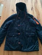 Superdry winterjas parka donkerblauw maat xxl 2xl, Overige maten, Zo goed als nieuw, Superdry, Verzenden