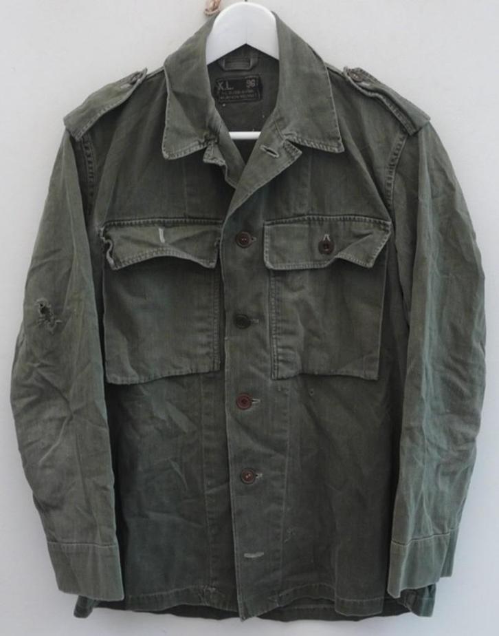 Jas, Gevechts, Uniform, VT, M58, MvO, maat: 96, KL, 1961.(3), Verzamelen, Militaria | Algemeen, Landmacht, Kleding of Schoenen