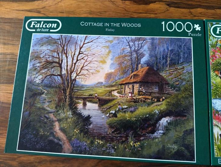 Falcon de Luxe Puzzel - Cottage in the Woods - 1000 Stukjes, Hobby en Vrije tijd, Denksport en Puzzels, Nieuw, Legpuzzel, 500 t/m 1500 stukjes