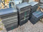 100 stuks HP 10 Huguenot dakpannen, Ophalen, 10 tot 15 m², Steen of Klei, Zwart