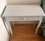 Witte sidetable / wandtafel met lade – stijlvol & compact, Huis en Inrichting, Tafels | Sidetables, Ophalen of Verzenden, Zo goed als nieuw