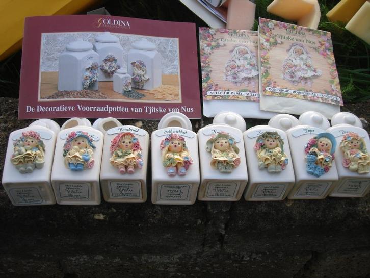 Goldina Art Collection Kruidenpotjes van Tjitske van Nus, Huis en Inrichting, Keuken | Keukenbenodigdheden, Nieuw, Ophalen of Verzenden