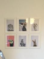 Dierenfoto’s in lijsten baby/ kinderkamer, Ophalen, Nieuw
