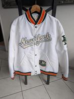 Aime Leon Dore Mets Satin Varsity Jacket L, Ophalen of Verzenden, Zo goed als nieuw, Blauw