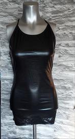 fetish /kinky wetlook mini jurk S, Maat 38/40 (M), Zwart, Ophalen of Verzenden, Zo goed als nieuw