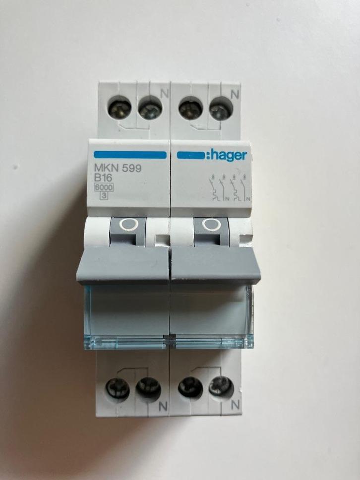 Hager B16-MKN599 (fornuisgroep), Doe-het-zelf en Verbouw, Elektra en Kabels, Zo goed als nieuw, Overige typen, Ophalen of Verzenden