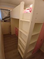 Hoogslaper voor meisje met buro en kast merk stuva malad, Ophalen of Verzenden, Gebruikt, Hoogslaper