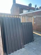 17x Zwarte vezelcement golfplaten (asbestvrij), Doe-het-zelf en Verbouw, Dakpannen en Dakbedekking, Ophalen, Overige materialen