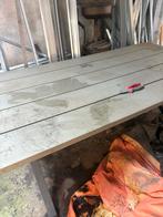 Grote Tuintafel - Betonlook & Metaal, Gebruikt, 100 tot 150 cm, 200 cm of meer, Ophalen of Verzenden