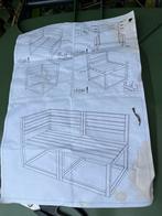 Houten lounge bankje, Ophalen of Verzenden, Hout