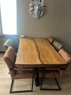 Massief Eiken tafelblad 182x100, Ophalen, Gebruikt, Eikenhout, 50 tot 100 cm