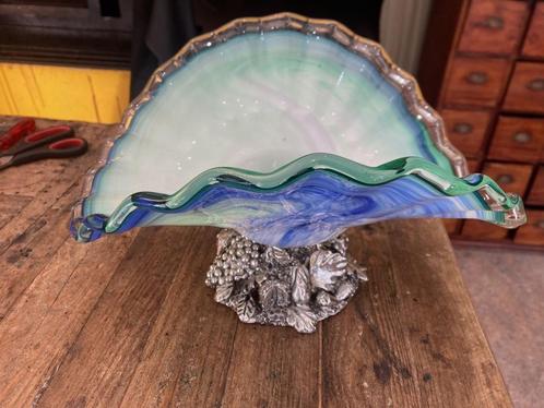 Murano glazen schaal voor fruit uit Italië vintage retro, Antiek en Kunst, Curiosa en Brocante, Ophalen of Verzenden