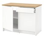 KNOXHULT keukenkast/eiland, Huis en Inrichting, Keuken | Keukenelementen, Ophalen, 100 tot 150 cm, Minder dan 100 cm, Crème