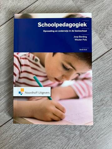 Schoolpedagogiek, PABO studieboek beschikbaar voor biedingen