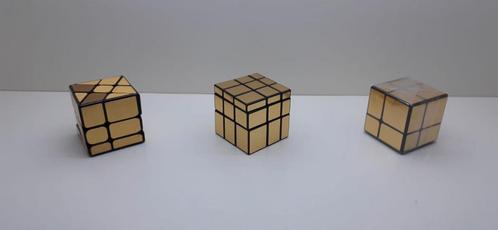 Gouden rubiks kubussen, Hobby en Vrije tijd, Denksport en Puzzels, Nieuw, Rubik's of 3D-puzzel, Ophalen of Verzenden