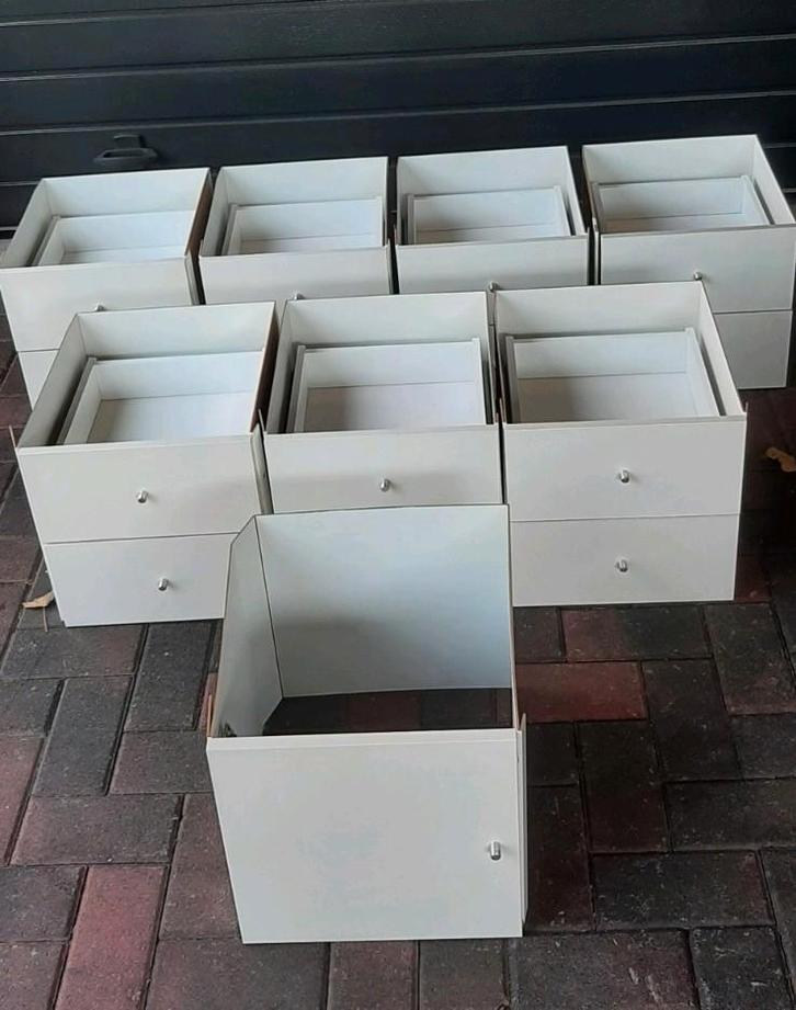 7x ladekast,  3x deur voor ikea kallax Vakkenkast, Huis en Inrichting, Kasten | Ladekasten, Zo goed als nieuw, Ophalen