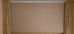 Lichtgrijs verduisterend rolgordijn 274.5x135 cm, 200 cm of meer, 100 tot 150 cm, Ophalen of Verzenden, Grijs