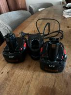 Accu's Bosch 18V + Oplader, Ophalen of Verzenden, Gebruikt, Oplaadbaar