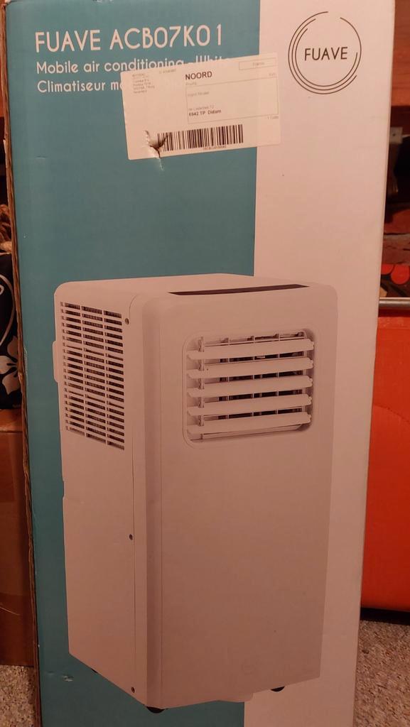 Mobiele Airco - Fuave ACB07K01, Witgoed en Apparatuur, Airco's, Zo goed als nieuw, Mobiele airco, Minder dan 60 m³, 3 snelheden of meer