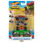 Hotwheels: Monster Trucks: Monster Maker 1:64: Groen, ., Nieuw, Ophalen of Verzenden, .