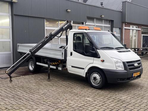 Ford Transit 350L 2.4 TDCI Hiab Laadkraan 013T Trekhaak 2800, Auto's, Bestelauto's, Bedrijf, Te koop, ABS, Airbags, Alarm, Centrale vergrendeling