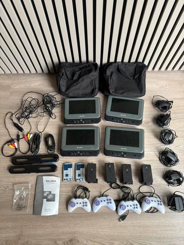 (4x) Salora retro dvd spelers/gameconsole voor op reis beschikbaar voor biedingen