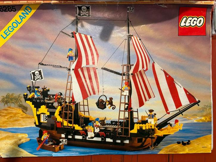 Lego Piratenboot 6285 uit de jaren 80 - Klassieker!, Kinderen en Baby's, Speelgoed | Duplo en Lego, Gebruikt, Lego, Complete set
